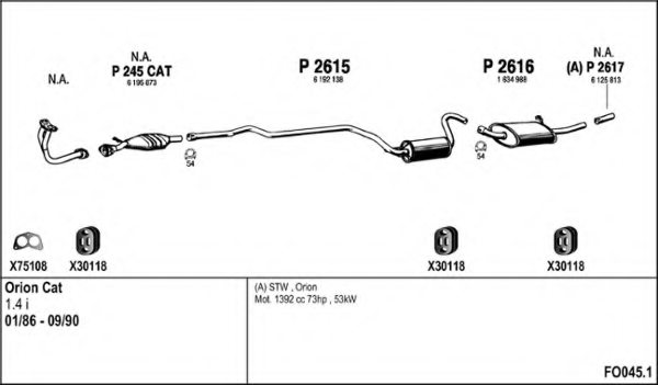 FENNO FO045.1 Exhaust System